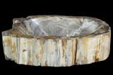 Polished Petrified Wood Bowl - Madagascar #102865-2